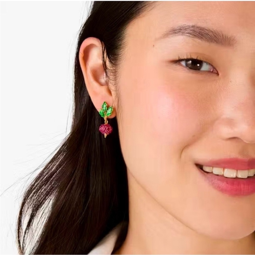 đâ¨ď¸ Kate spade harvest time beet stud Earrings - Picture 2 of 3